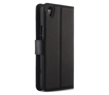Kees Lederlook Portemonnee Hoesje OnePlus X - Zwart