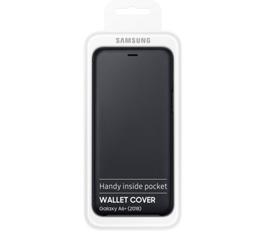 Samsung Galaxy A6+ Wallet Cover (Galaxy A6+) Zwart