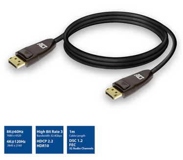 ACT ACT AC4071 DisplayPort 1.4 cable 8K, 1m
