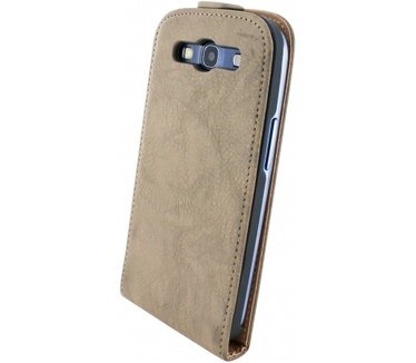 Mobiparts Mobiparts Vintage Flip Case Samsung Galaxy S3 Creme