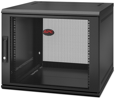 APC NetShelter WX AR109SH6, 9U/HE, 19inch Wandpatchkast, Geschikt voor muurbevestiging, 600MM diep, Gemonteerd