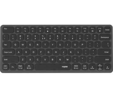Rapoo UCK-6001 Ultraslim Keyboard 8in1 USB-C Multiport Hub Zwart
