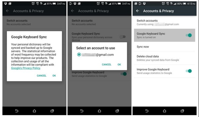 Google-toetsenbord v4.1 - juni 2015