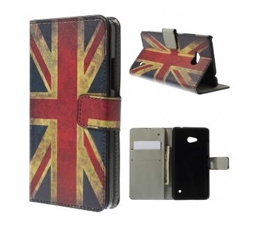 qMust Microsoft Lumia 640 wallet case - hoesje met stand - UK