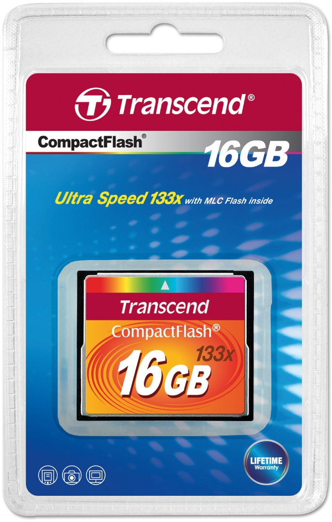 Transcend 16GB 133x CompactFlash Card Kenmerken Tweakers