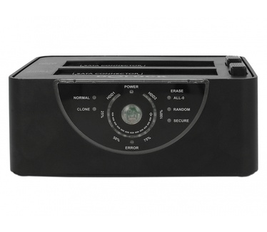 Delock USB 3.0 Dual Docking Station for 2 x SATA HDD / SSD with Clone and Erase Function in Metal Housing