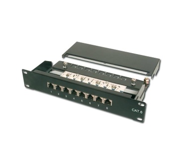 Digitus Cat 6 STP 10 inch Patchpanel 8 poorts zwart