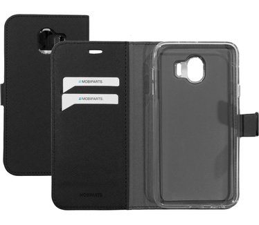 Mobiparts Saffiano Wallet Case Samsung Galaxy J4 (2018) Black