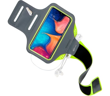 Mobiparts Comfort Fit Sport Armband Samsung Galaxy A20e (2019) Neon Green