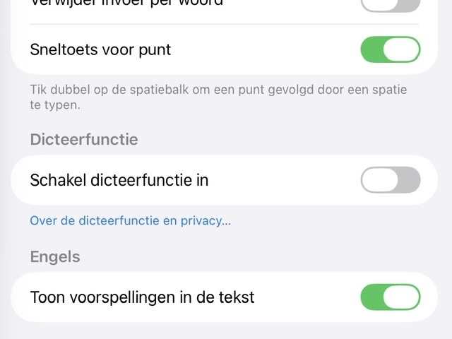 IPad [A2602, iPadOS 26.3.1]  toesenbord instellingen (2 van 2)