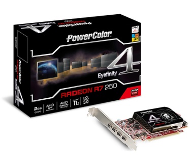 Powercolor R7 250 2GB GDDR5 Eyefinity 4 LP Edition UEFI