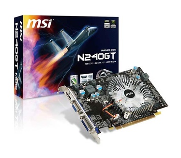 MSI N240GT-MD1G 1GB DDR3 PCI-E