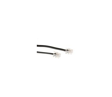 Advanced Cable Technology Modulaire telefonie kabel RJ-11 - RJ-11 zwart