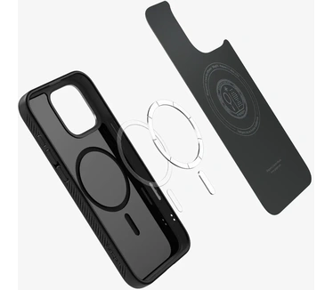 Spigen Liquid Air MagFit TPU Back Cover Zwart Apple iPhone 16 Pro