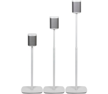 Flexson Verstelbare Vloerstandaard voor Sonos PLAY:1 Wit (set)