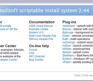 Nullsoft Scriptable Install System 2.44 screenshot (481 pix)