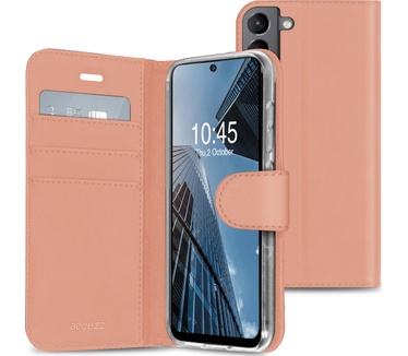 Accezz Wallet Softcase Bookcase Samsung Galaxy S21 FE - RosГ© Goud