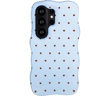 Selencia Vivid Wavy Backcover met MagSafe voor de Samsung Galaxy S26 Ultra - Happy Dots Digital Sky
