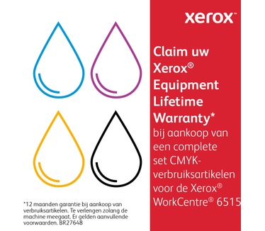 Xerox Phaser 6510 / WorkCentre 6515 Standaard tonercartridge cyaan, (1.000 pagina's)