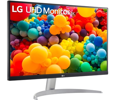 LG 27UP600-W Zilver, Zwart