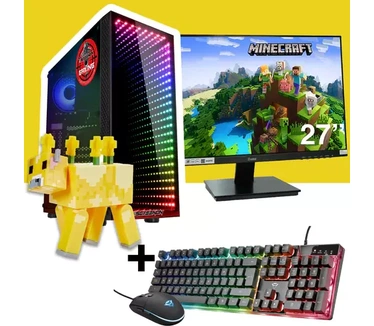 ScreenON - Minecraft Moobloom Hero - GamePC (GamePC + 27 Inch Monitor + Toetsenbord + Muis)