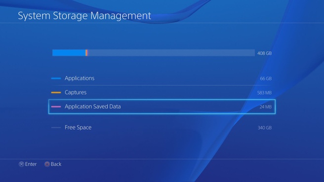 Opslagcapaciteit PlayStation 4