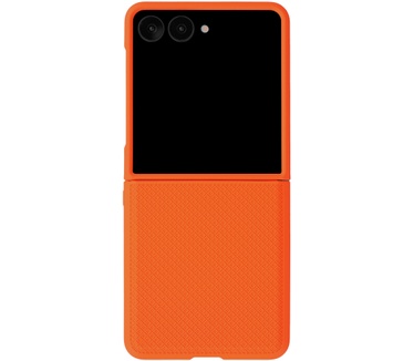 Accezz Grid Backcover voor de Samsung Galaxy Z Flip 8 - Oranje