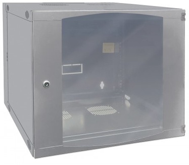 Intellinet 19" Double Section Wallmount Cabinet, 12U, 600mm depth, Flatpack, Grey