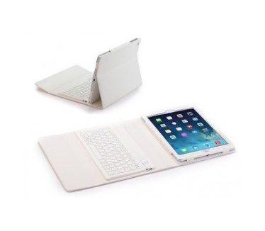 qMust Bluetooth Keyboard met Case Apple iPad Air 2 (White)