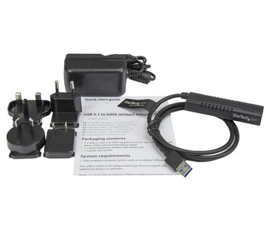 Startech.com USB 3.1 (10 Gbps) adapter kabel voor 2.5" en 3.5" SATA schijven