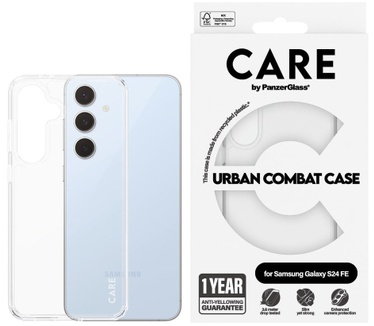 PanzerGlass CARE Urban Combat Back Cover (Samsung Galaxy S24 FE) Transparant