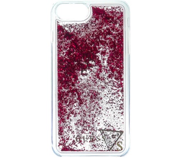Guess Liquid Glitter Case - Apple iPhone 7 Plus (5.5'') - Rood