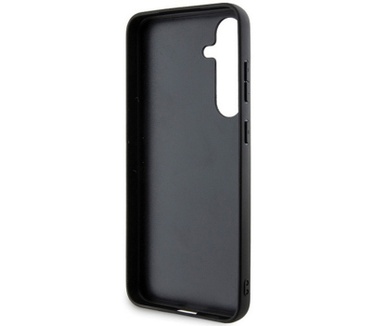 BMW Signature Textured Back Case - Samsung Galaxy S24 Plus Zwart Zwart