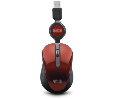 Sweex Pocket Mouse USB rood