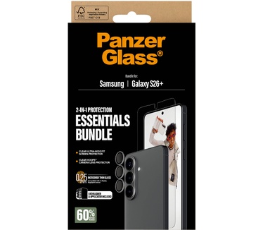 PanzerGlass PanzerGlass® Hoops® 2-in-1 Bundle Samsung Galaxy S26+ | Ultra-Wide Fit