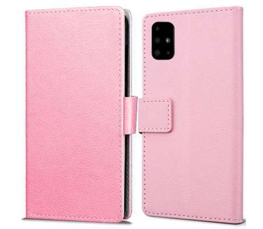 qMust Samsung Galaxy A51 Wallet Hoesje Roze