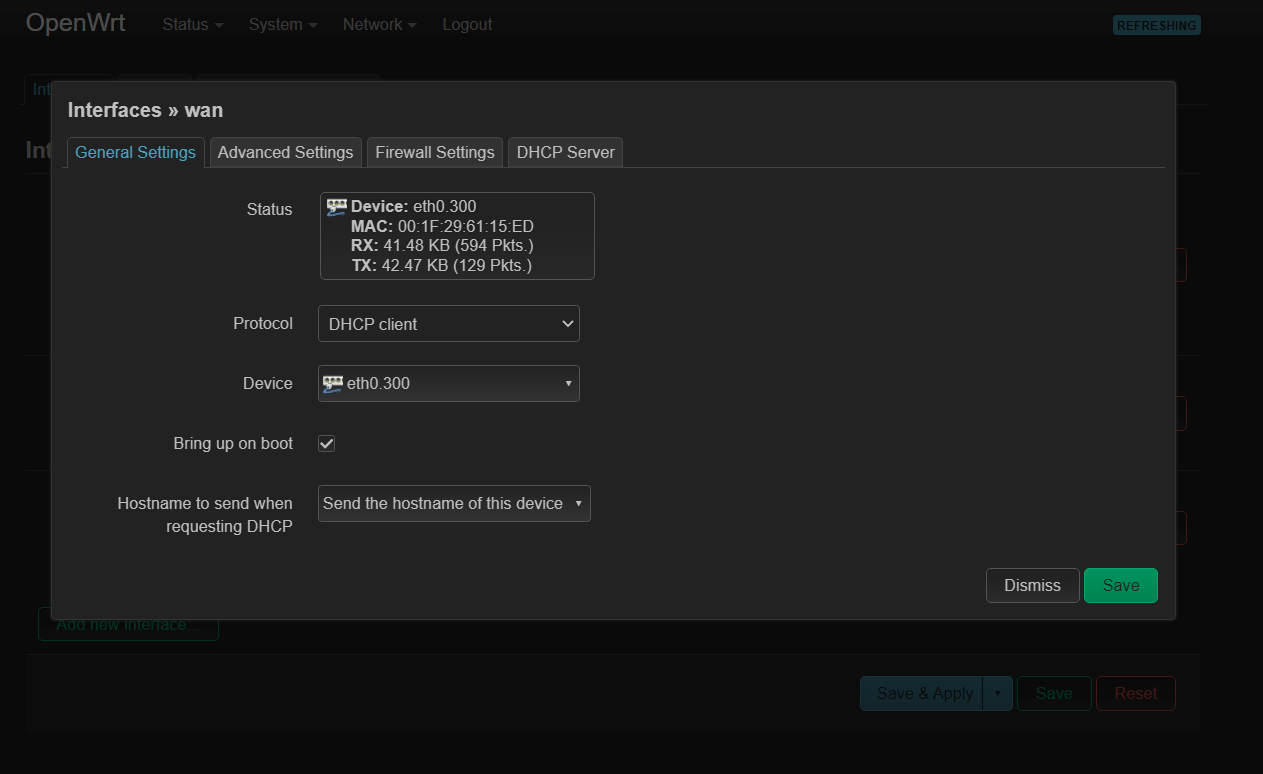 EdgeRouter X met OpenWRT en TMobile thuis (glasvezel) Netwerken GoT