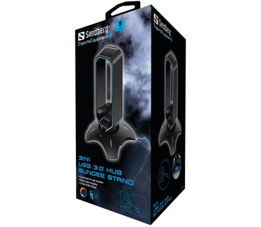 Sandberg 3in1 USB 3.0 Hub Bungee Stand