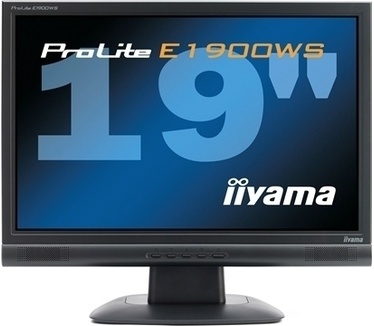 iiyama ProLite E1900WS-B (19", Wide, 5ms g>g, D-Sub, Speakers, Zwart)