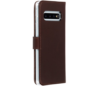 Selencia Echt Lederen Bookcase Samsung Galaxy S10