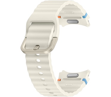 Samsung Galaxy Watch7 Sport Rubberen Band Wit S/M
