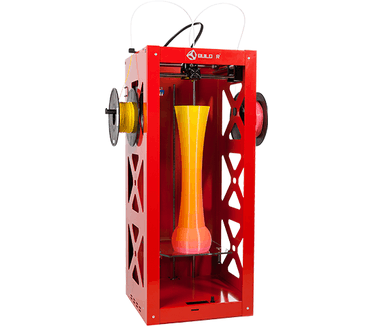 Builder Big 3D-printer Dual-Feed Extruder rood