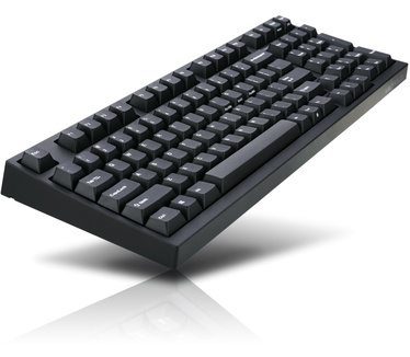 Leopold FC980MS PD bk PBT MX Silent US Black case / white front keycap
