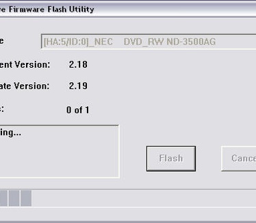 Flashing the NEC ND-3500 to 2.19