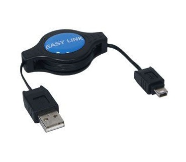Alcasa USB A - USB mini A, m - m, 0.8m