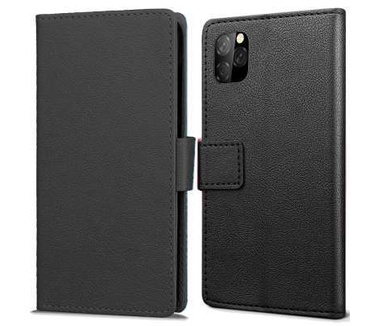 qMust Apple iPhone 11 Pro Max Wallet Hoesje Zwart