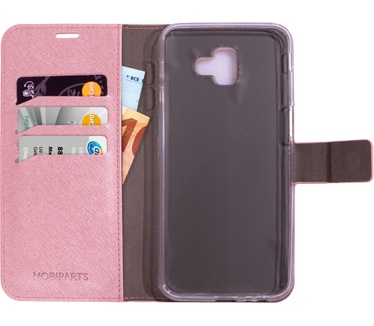 Mobiparts Saffiano Wallet Case Samsung Galaxy J6 Plus (2018) Pink