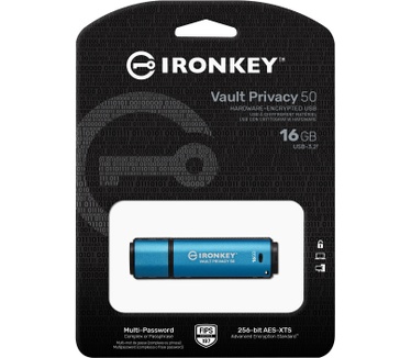 Kingston IronKey Vault Privacy 50 16GB Blauw