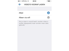 Instagram Instellingen 'vooraf laden'