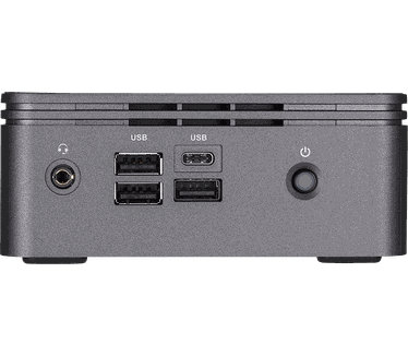 Gigabyte BRIX Intel Core I3-10110U, 1x M.2 SSD (2280), 2.5" SATA HDD/SSD, AC 3168, 6 X USB 3.2 Gen2, Gigabit LAN, SO-DIMM DDR4 Barebone - Zwart